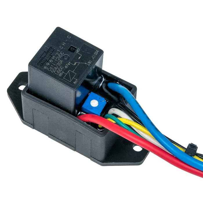 Compact Adjustable Electric Fan Controller and Relay Kit with Push-In Probe